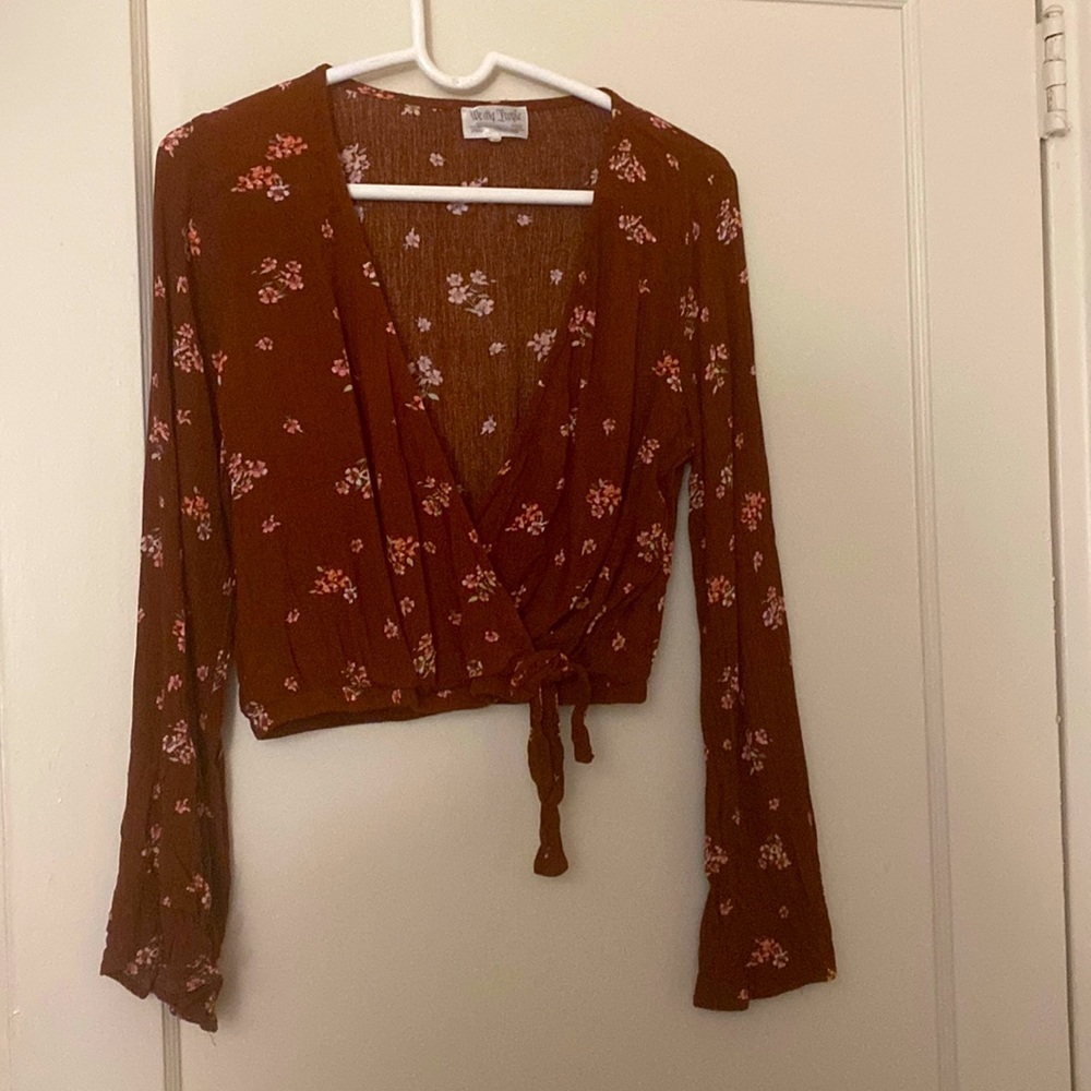 We my people brown top siZe: S